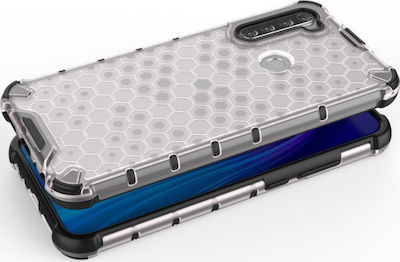 Hurtel Honeycomb Plastic Back Cover Transparent (Redmi Note 8T)