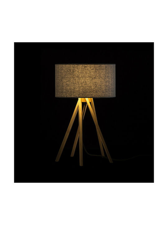 Rendl Light Studio El Paso Πορτατίφ για Ντουί E14 με Γκρι Καπέλο και Καφέ Βάση