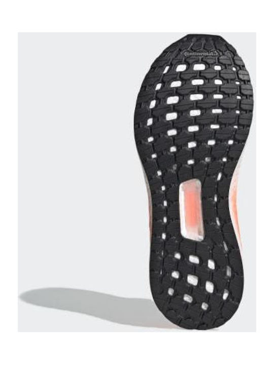 Ultraboost 20 Sport Shoes Running Grey Two / Night Metallic / Signal Coral