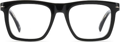 David Beckham Plastic Eyeglass Frame Black DB 7020 807