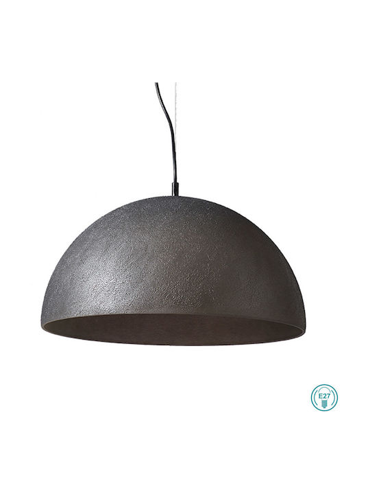 Viokef Scarlett Pendant Light Suspension Bell for Socket E27 Black