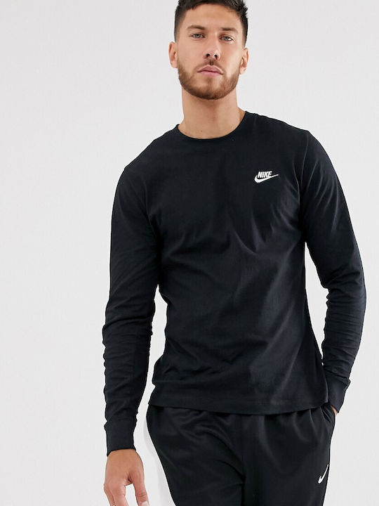 Long Sleeve Athletic Blouse Black