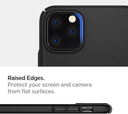 Spigen Thin Fit Air Back Cover Πλαστικό Μαύρο (iPhone 11 Pro Max)