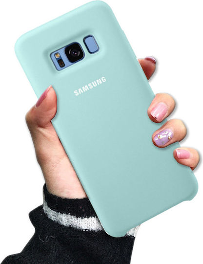 Samsung Umschlag Rückseite Silikon Türkis (Galaxy S8)