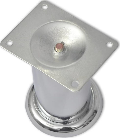 vidaXL Metallisches Möbelbein 8 Stück Für Stuhl / Hocker / Couch 5x5x6cm Silber