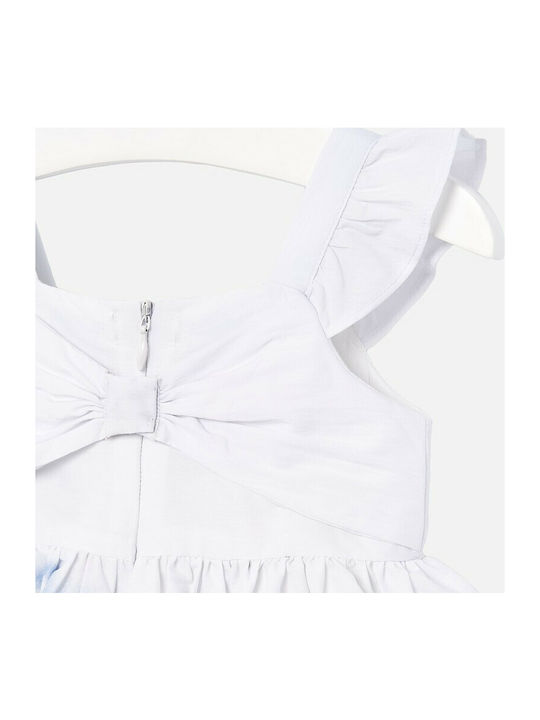 Mayoral Kids Dress Sleeveless White