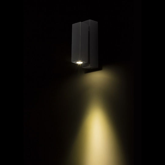 Rendl Light Studio Fado I Wall Μονό LED Φυσικό Λευκό Σποτ σε Μαύρο Χρώμα