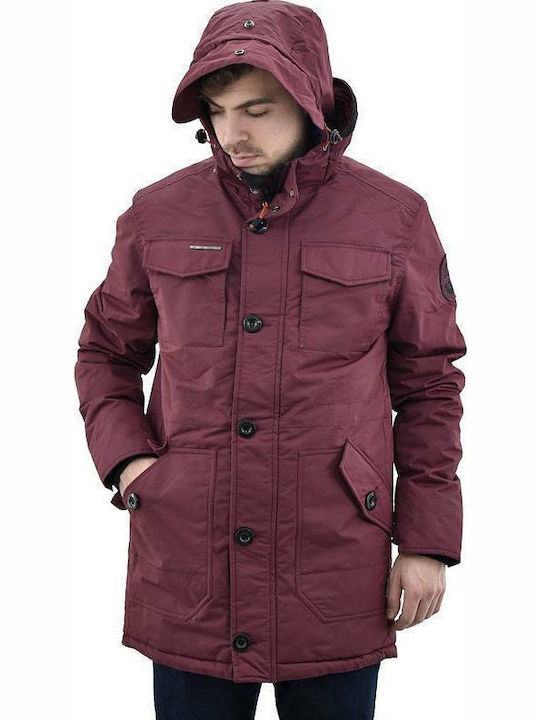 Men's Winter Parka Jacket Cherry