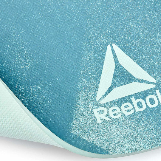 Reebok Στρώμα Γυμναστικής Yoga Τιρκουάζ Πάχους 0.4cm
