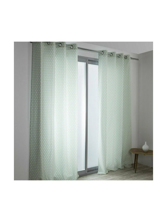 Mc Decor Curtain with Grommets Rock Jade 140x260cm