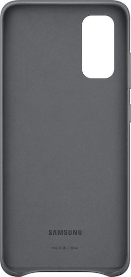 Samsung Leather Cover Coperta din spate Piele artificială Gri (Galaxy S20)