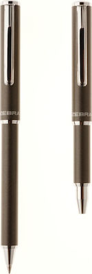 Zebra Mini Expandz Pen Ballpoint 0.7mm with Black Ink Grey