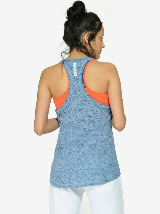 BodyTalk 171-904221 Women's Athletic Blouse Sleeveless Blue 171-904221-00822