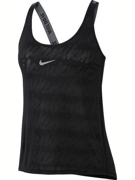 Nike Elastika Femeie Sport Bluză Fără mâneci Neagră