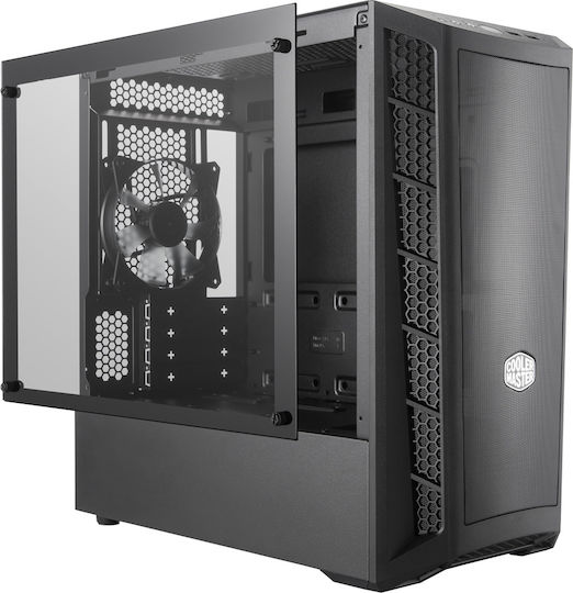 CoolerMaster MasterBox MB311L Gaming Mini Tower Computer Case with Window Panel Black