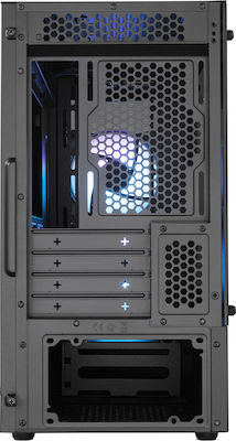 CoolerMaster MasterBox MB311L ARGB Jocuri Turnul Mini Cutie de calculator cu fereastră laterală Negru