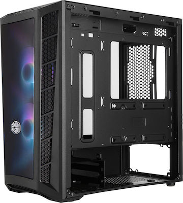 CoolerMaster MasterBox MB311L ARGB Jocuri Turnul Mini Cutie de calculator cu fereastră laterală Negru