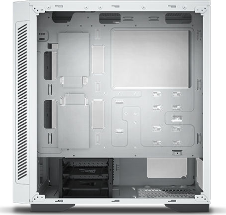 Deepcool Matrexx 55 V3 ADD-RGB 3F Gaming Midi-Turm Computergehäuse mit Seitenfenster Weiß