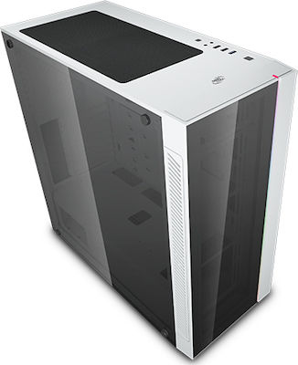 Deepcool Matrexx 55 V3 ADD RGB Gaming Midi Tower Κουτί Υπολογιστή με Πλαϊνό Παράθυρο Λευκό