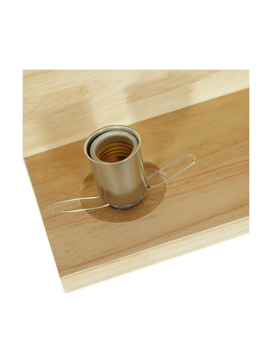 GloboStar Modern Lamp Wall with Socket E27 Beige 30x14.5x15cm