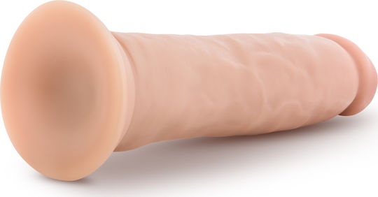 Dr. Skin Ρεαλιστικό Dildo με Όρχεις και Βεντούζα Vanilla 24cm