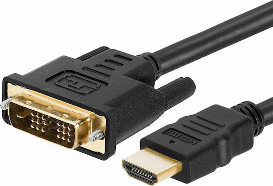 Gembird 1.8m DVI-D male to HDMI male Cable Black ()