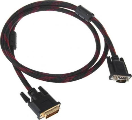 Cable DVI-I male - VGA male 1.5m