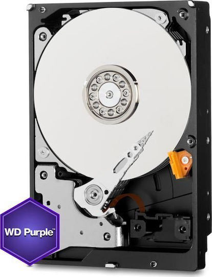 Western Digital Purple 2TB HDD Σκληρός Δίσκος 3.5" SATA III 5400rpm με 64MB Cache για Καταγραφικό WD20PURZ
