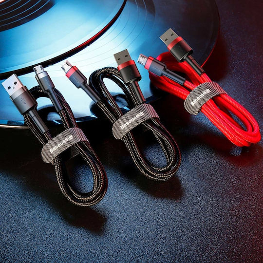 Baseus Cafule Geflochten USB 2.0 auf Micro-USB-Kabel Rot 2m (CAMKLF-C91) 1Stück