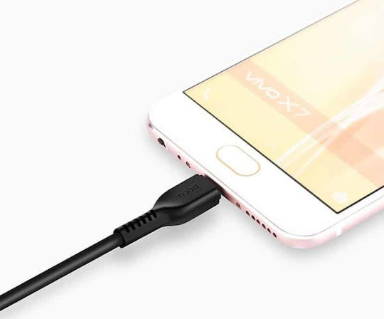 Hoco Regular USB 2.0 to micro USB Cable Μαύρο 3m (X20 Flash)