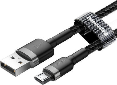 Baseus Cafule Braided USB 2.0 to micro USB Cable Γκρι 1m (CAMKLF-BG1)