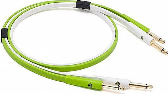 Oyaide d+ TS class B Cable 2 x 6.3mm male - 2x 6.3mm male 2m Green