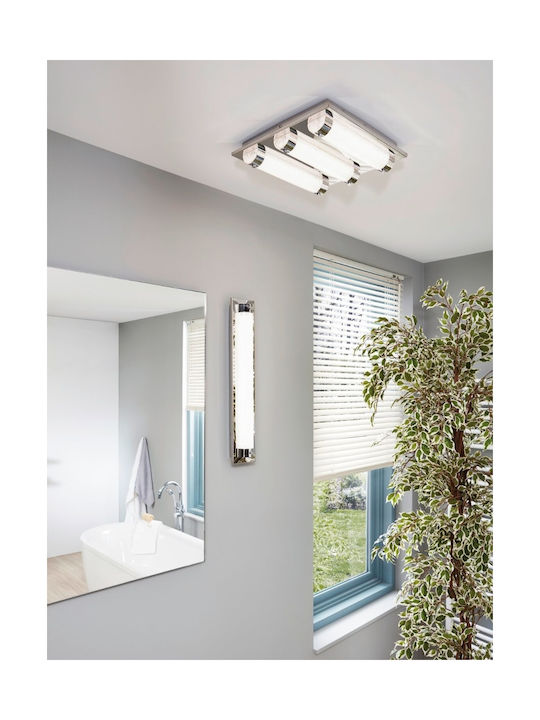 Eglo Tolorico Modern Lamp Bathroom with Integrated LED and Natural White Light 57x7.5x7.5cm