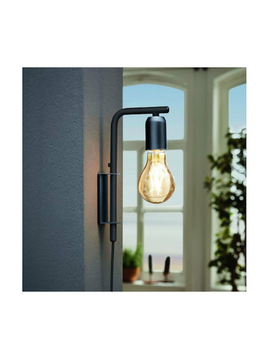 Eglo Adri Lamp Wall Black 26cm Eglo Adri Lamp Wall Black 26cm