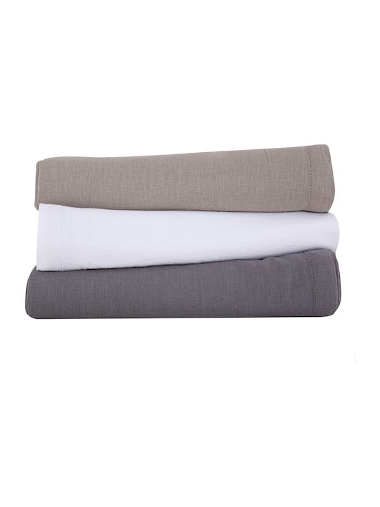 Nef-Nef Homeware Față de masă Cotton-Linen Gri 150x250buc 023433