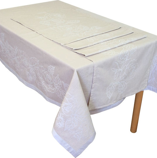 Anna Riska Tischtuch 2410 2 White 165x260cm