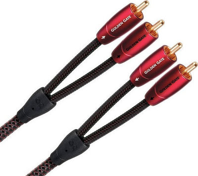 Audioquest Cable 2x RCA male - 2x RCA male 1m (Golden Gate)