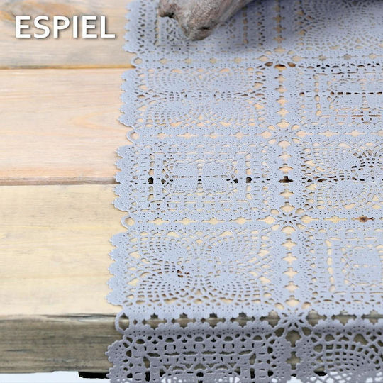 Espiel Ράνερ με Δαντέλα Γκρι 50x180εκ.
