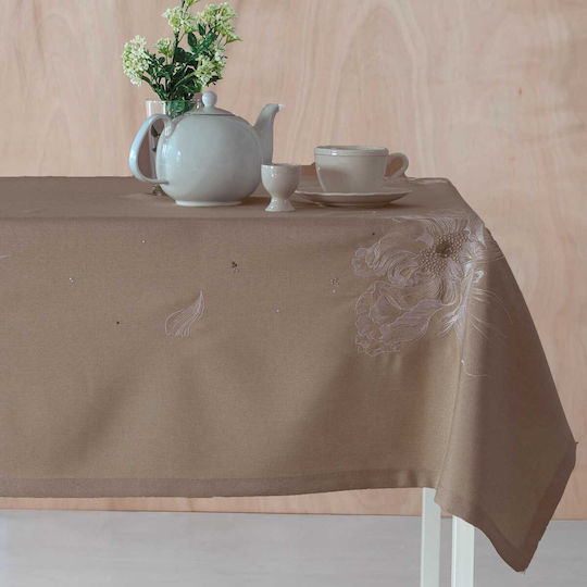 Makis Tselios Home Scarlet με Κέντημα Μπέζ 140x180εκ.