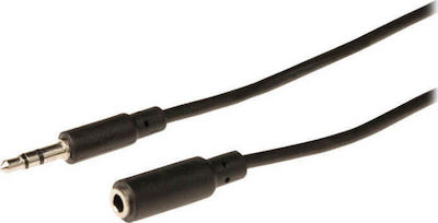 Valueline 3.5mm male - 3.5mm female Cable Black 10m (VLAP22050B10.00)