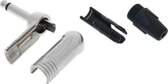 Neutrik Plug 6.3mm Jack mono male Silver (NP2RX)
