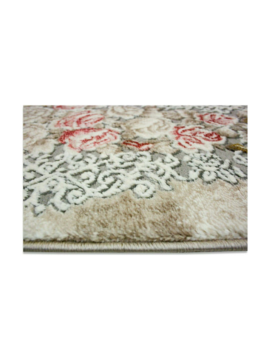 Tzikas Carpets 30781-056 Teppich Rechteckig Synthetisch,Polyester/Cotton/Leather Pink