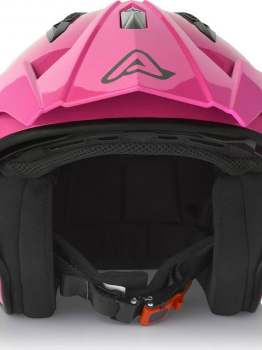 Acerbis Aria Fuchsia Motorcycle Helmet Jet 1050gr with Sunvisor