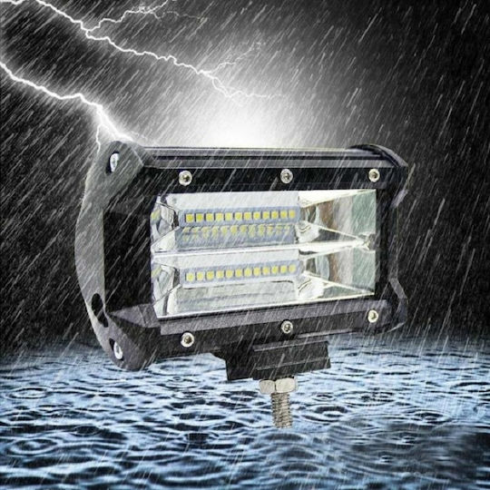 Headlights Car in Bar Shape LED Universal 10 - 30V 72W 13.5cm with White Lighting 1pcs