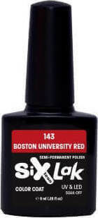Sixteen Cosmetics SixLak Ημιμόνιμο Βερνίκι Νυχιών Boston University Red 143 8ml