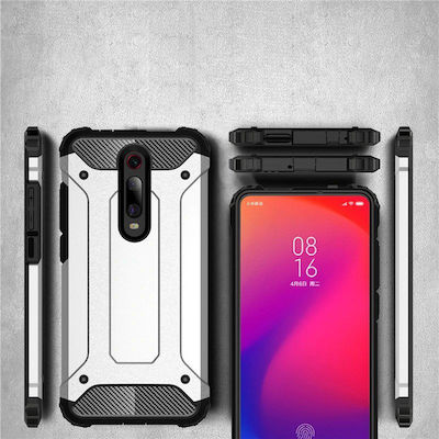 Hurtel Hybrid Armor Back Cover Ασημί (Redmi 8)