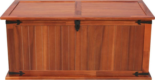 vidaXL Διακοσμητικό Μπαούλο Ξύλινο Καφέ 79x34x32εκ.