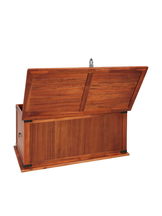 vidaXL Wooden Decorative Trunk Brown 79x34x32cm