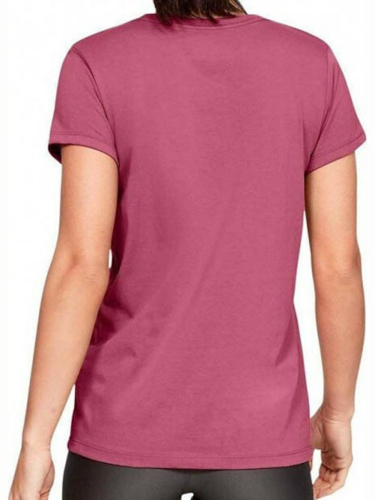 Under Armour Graphic Big Logo Classic Damen Sportlich T-shirt Rosa