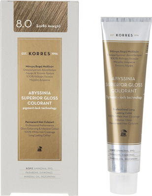 Korres Abyssinia Superior Gloss Colorant 8.0 Ξανθό Ανοιχτό 50ml